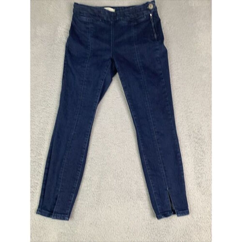 Anthropologie Pilcro Jeans Womens Size 27 High Rise Skinny SplitOn Side Hem Jean